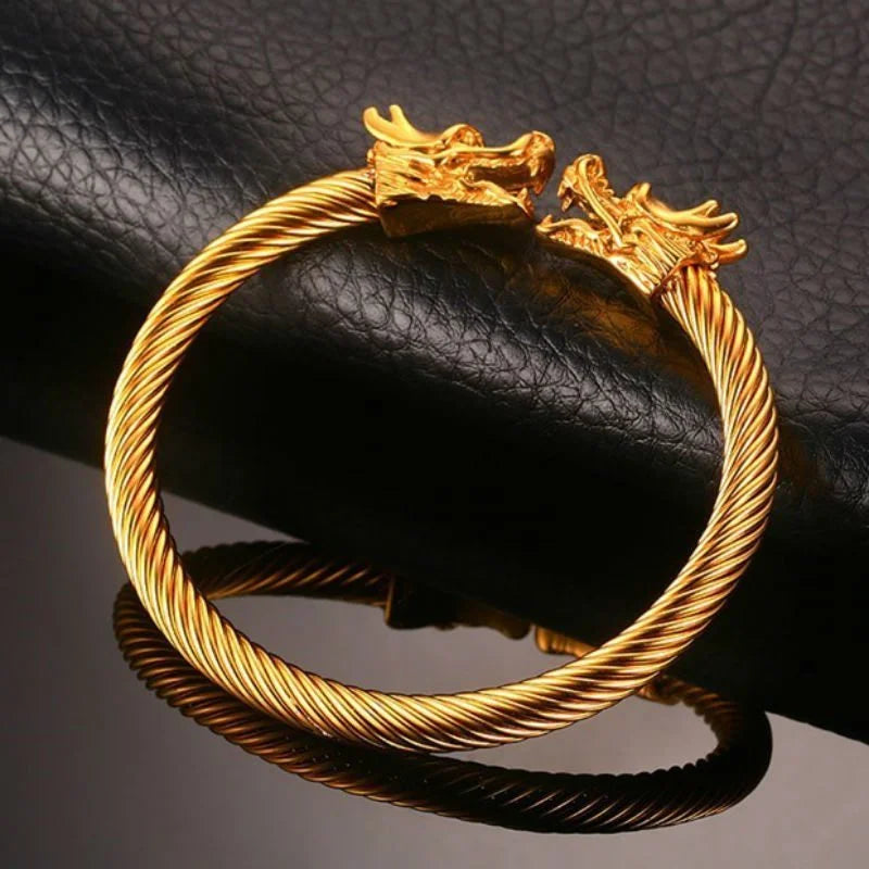 Alpha Dragon Steel Bracelet for Men