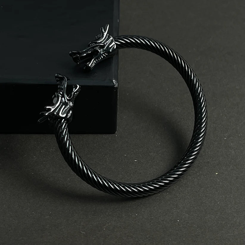 Alpha Dragon Steel Bracelet for Men