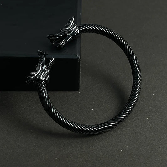 Alpha Dragon Steel Bracelet for Men